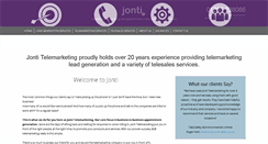 Desktop Screenshot of jontitelemarketing.co.uk